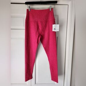 Beyond Yoga high waist Spacedye midi legging in Cranberry Heather